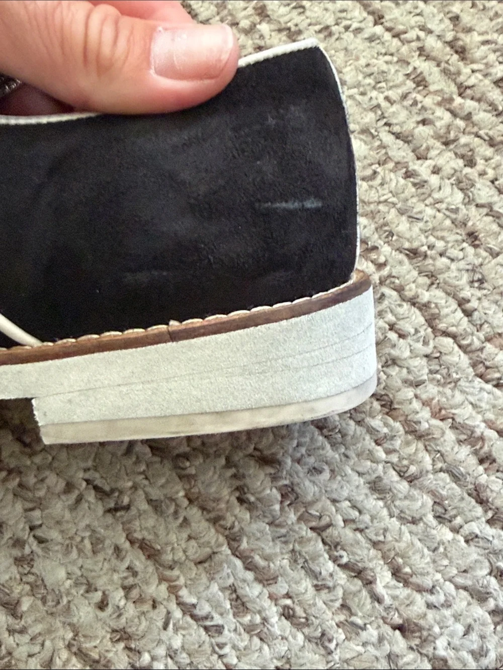 J. Crew black suede